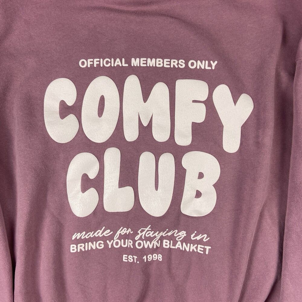 Wild Fable Hoodie Sleep Dept Womens M Purple Comfy Club Members Only Staying in - Picture 12 of 14